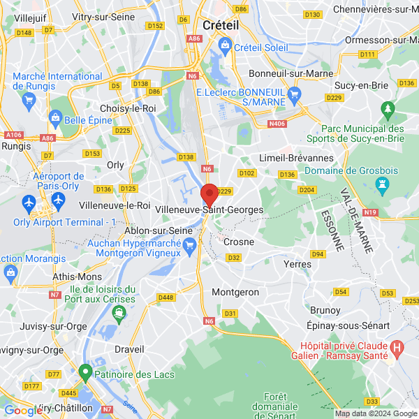 Villeneuve-Saint-Georges - Google map