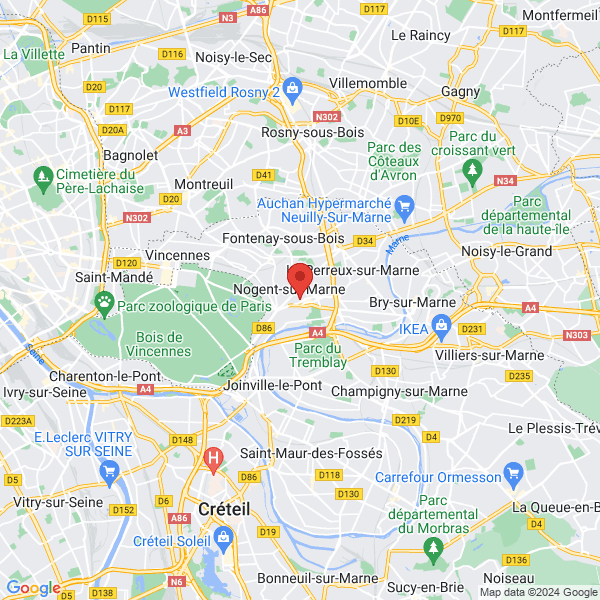 Nogent-sur-Marne - Google map