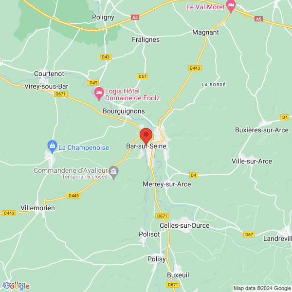 Bar-sur-Seine - Google map