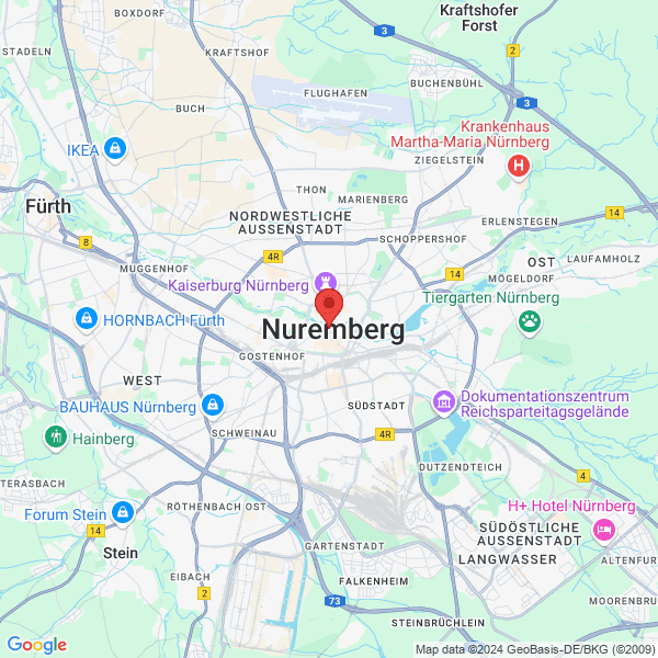 Nuremberg - Google map