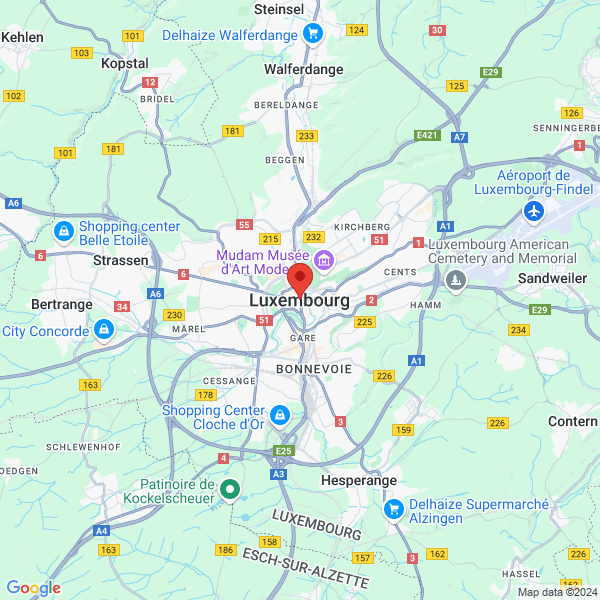 Luxembourg - Google map