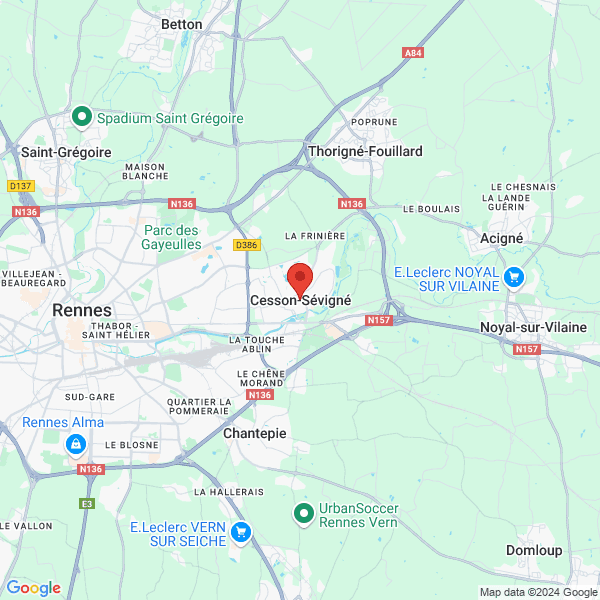 Cesson-Sévigné - Google map